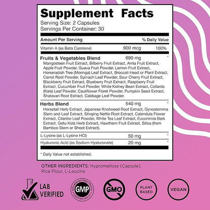 Vital Vitamins Vegan Collagen Booster 60 Capsules