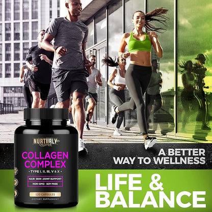 Multi Collagen Peptides Powder Capsules 120 Capsules