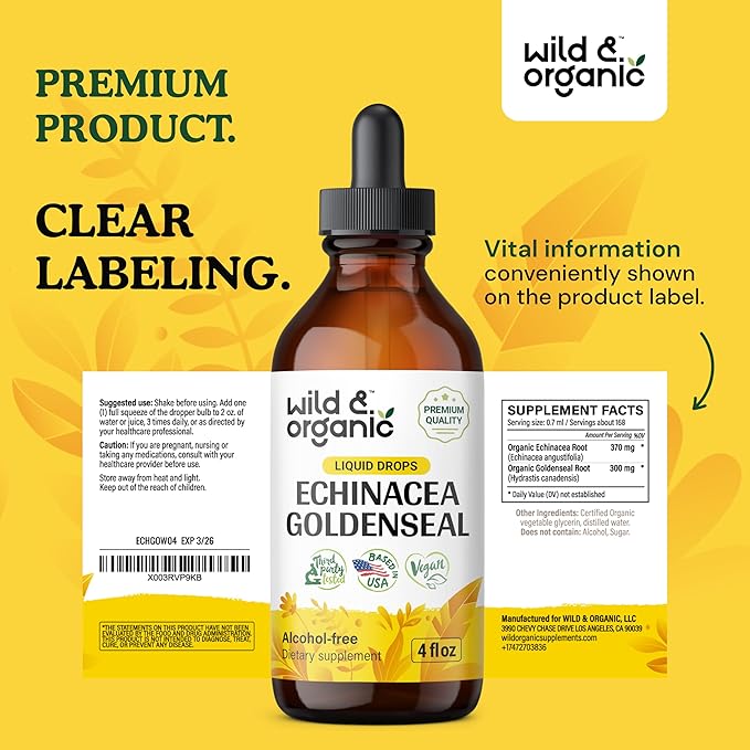 Echinacea Goldenseal Tincture 4 oz