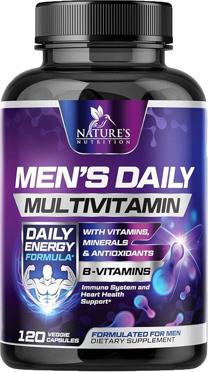 Premium Multivitamin for Men B12, Zinc, 120 Multivitamin
