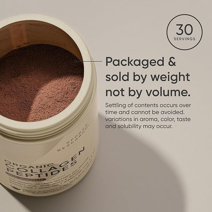 Sports Research® Organic Collagen Powder 30 Servings