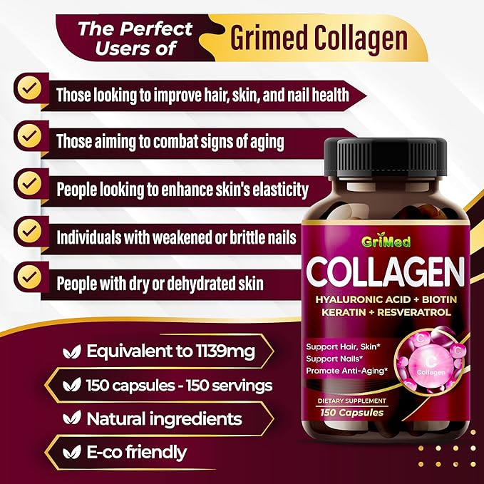 Organic Collagen 6,419 mg with Hyaluronic (90 Count 1))