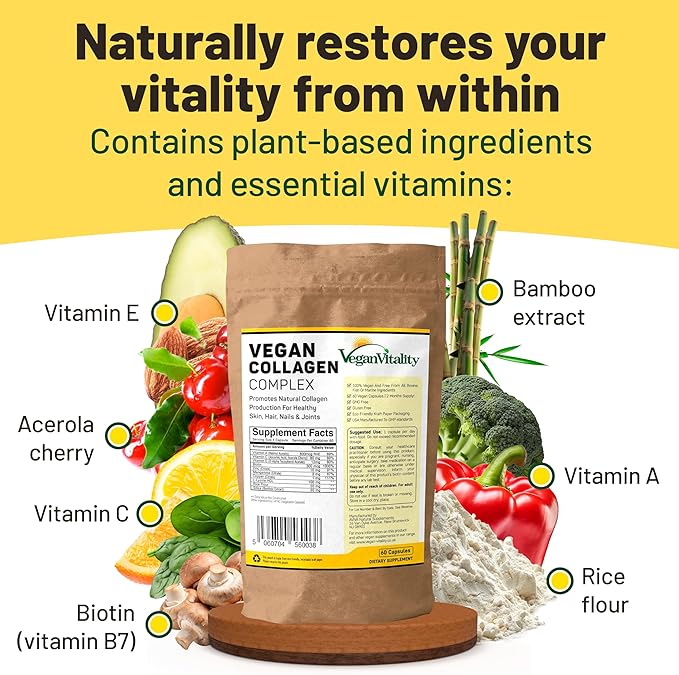 Vegan Collagen Supplements with Biotin 2 Months