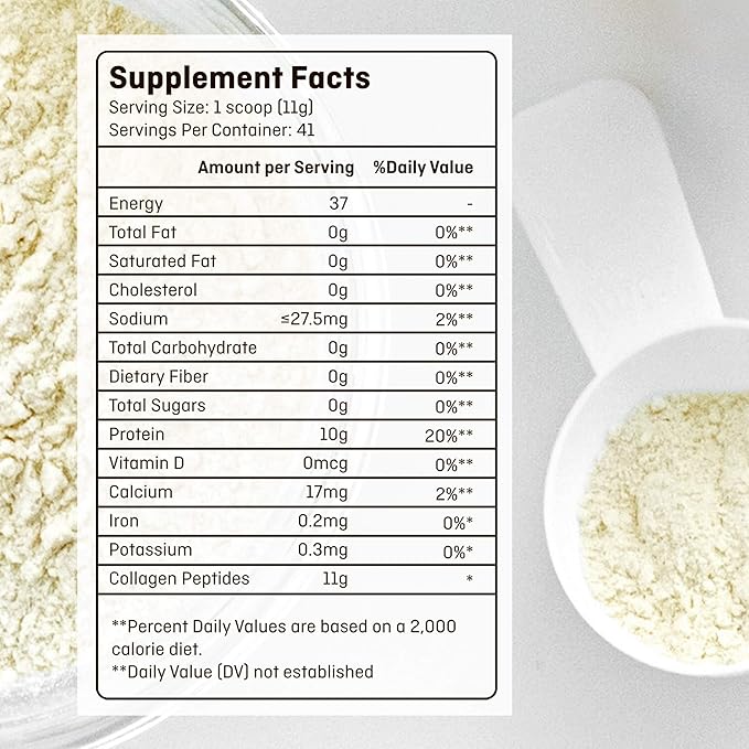 Collagen Peptides Powder for Women Hydrolyzed 1Lb