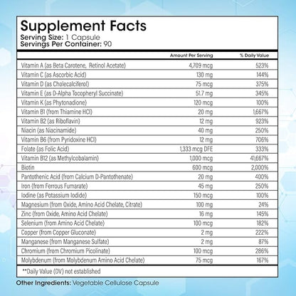 One Daily Bariatric Multivitamin with 45 90 Ct (6 Month