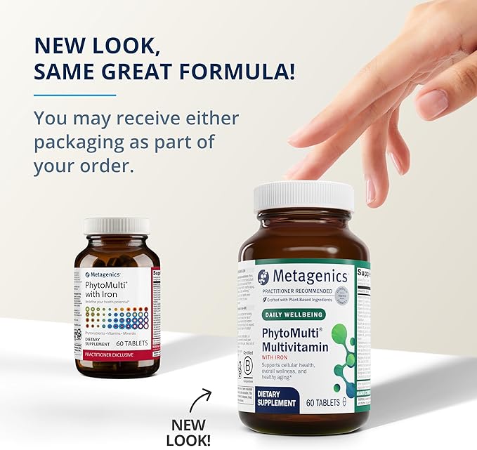 Metagenics PhytoMulti Multivitamin with Iron B6 Vitamins 60 Tablets