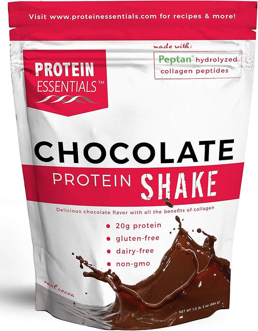 Collagen Peptides Powder (Chocolate), Grass-Fed, Paleo (21 oz)
