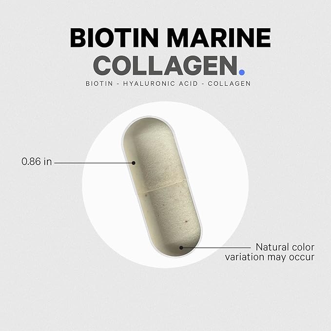 Codeage Marine Collagen Peptides – Hydrolyzed 10,000mcg Biotin 120 capsules