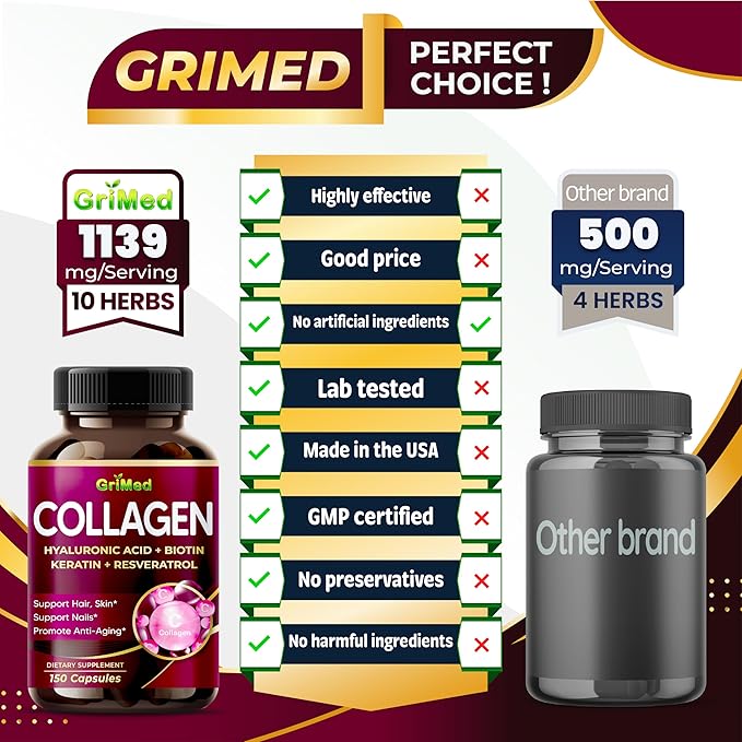 Organic Collagen 6,419 mg with Hyaluronic (90 Count 1))