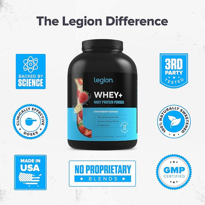 LEGION Whey+ Whey Isolate Protein Powder 5 Pounds
