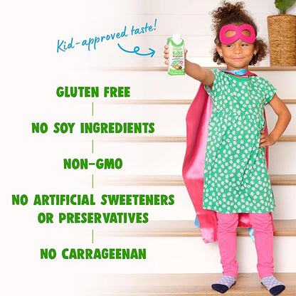 Orgain Organic Kids Nutritional Protein Shake, 8g Dairy 3g Fiber, 22 Vitamins 8.25 Fl (4 Pack)