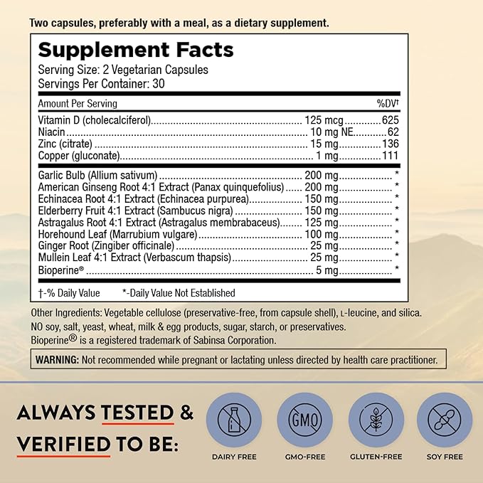 Mt. Angel Vitamins (60 Vegetarian