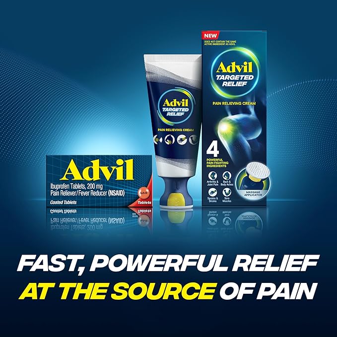 Advil Pain Reliever and Fever Reducer, 200mg for 24 Coated