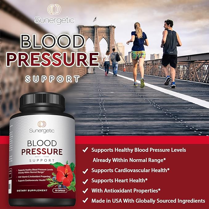 Premium Blood Pressure Support Supplement 90 Capsules