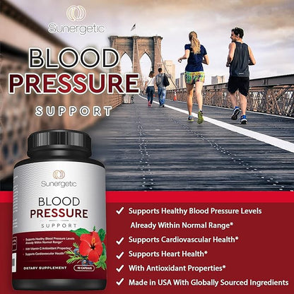 Premium Blood Pressure Support Supplement 90 Capsules