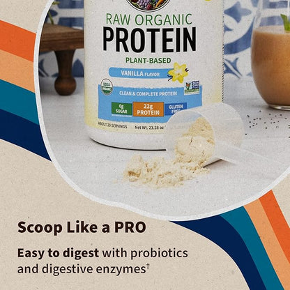 Organic Vegan Vanilla Protein Powder 22g Complete 10ct Tray