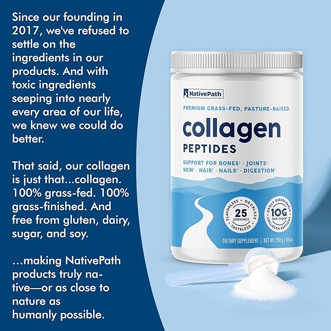 NativePath Collagen Peptides Protein 1 & 3 Collagen 8.8 oz (25 Servings)
