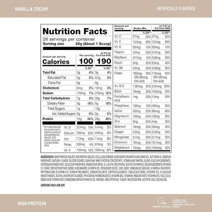 SlimFast High Protein Vanilla Bundle- 12 (20g Protein) 26 Servings (20g Protein)
