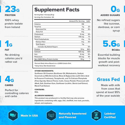 LEGION Whey+ Whey Isolate Protein Powder 30 Serving
