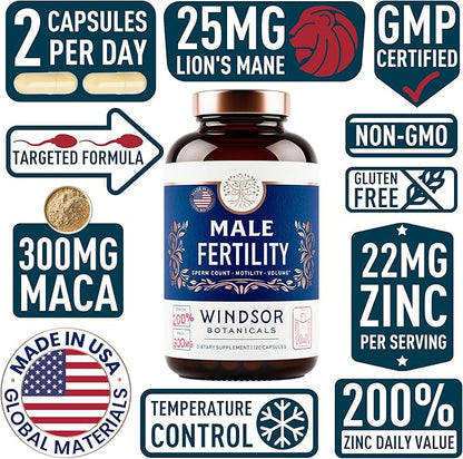 Fertility Supplements for Men Prenatal Vitamins 2-Pack, 240 240 Fertility