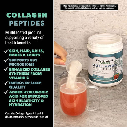 Gorilla Mind Collagen Peptides Powder 426g (Mixed
