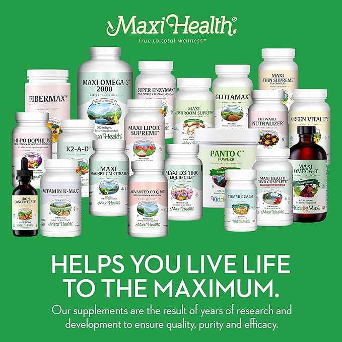 Maxi Health Chewable Calcium Complex 1000 mg D3 (1000 (1000 IU) (400 mg) 180 Count 2)