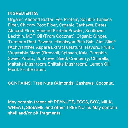 Essential Nutrition Bars by LyfeFuel | Vegan Protein Bar & Low Carb Meal Replacement for Intermittent Fasting and Hunger Control | 12g Plant-Based Protein, High Fiber, MCT Oil and 21 Organic Vitamins | No Sugar Alcohols (Lemon Ginger Tart)