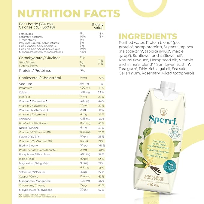 Complete Plant-Based Meal Replacement & Protein Shake 330 mL 4.6 fl. 12) -