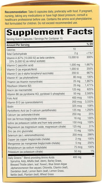 Nature's Way Alive! Max 6 Daily 90 Veg