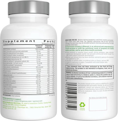 Methylated Prenatal Multivitamin, Folate for MTHFR, 6 x 60 Tablets,