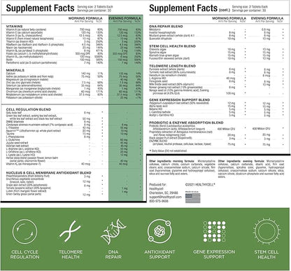 Healthycell AM PM, Natural AntiAging Multivitamin (30 Servings)