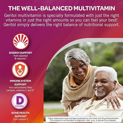 Geritol, Multivitamin Supplement, Contains B-Vitamins, Antioxidants, 26 Essential 100 Tablets