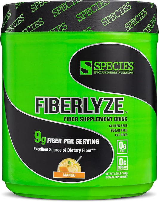 Species Nutrition Fiberlyze Fiber Supplement, Psyllium 30 Servings)
