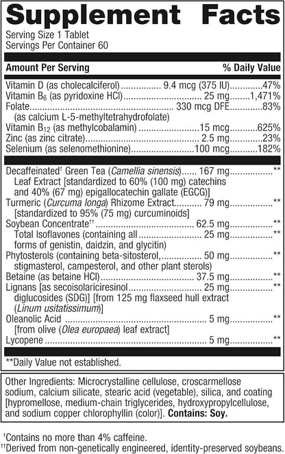 Metagenics Testralin - Testosterone Support for Men 40+* - Estrogen & Testosterone Metabolism Supplement* - with Flax Seed, Green Tea Leaf & Phytosterols- Gluten-Free - 60 Tablets