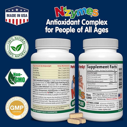 Nzymes® Antioxidant Complex for People. Powerful 180 Count