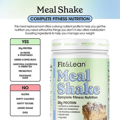 Fit & Lean Meal Shake, Fat 1lb, 10 10 Servings