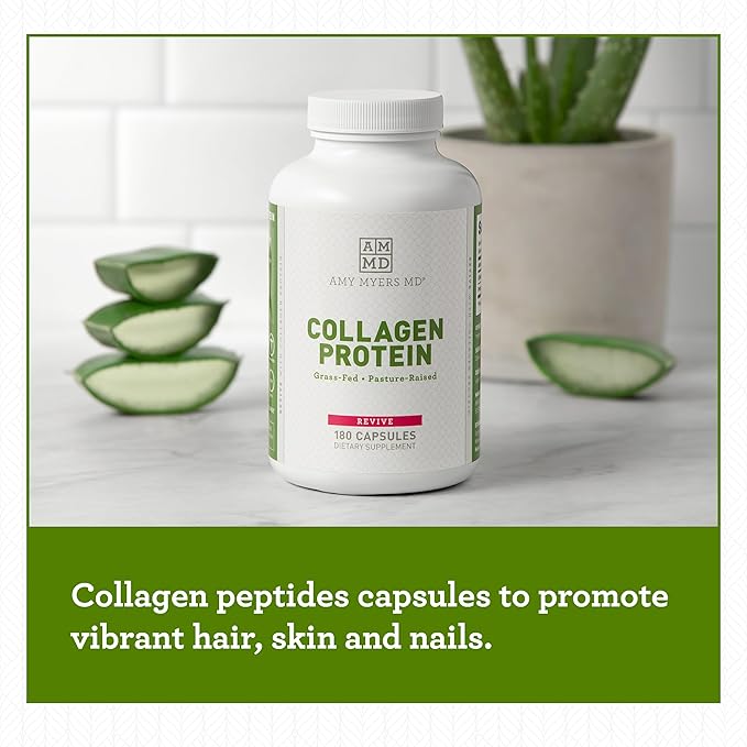Amy Myers Collagen Protein Capsules 180 1 and 3 for 30 Servings
