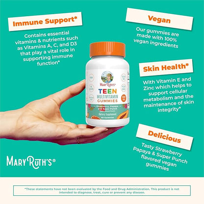 MaryRuth Organics Multivitamin for Teens 13+ | 60 Count