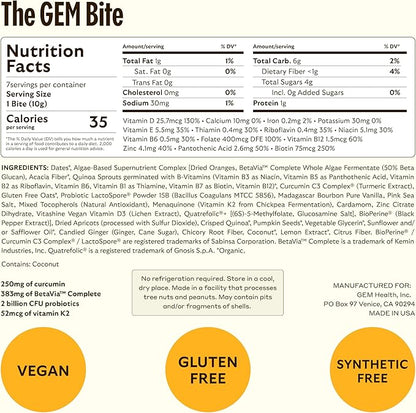 GEM Bite Daily Multivitamin for Women 20+ Vitamins 28 Serving