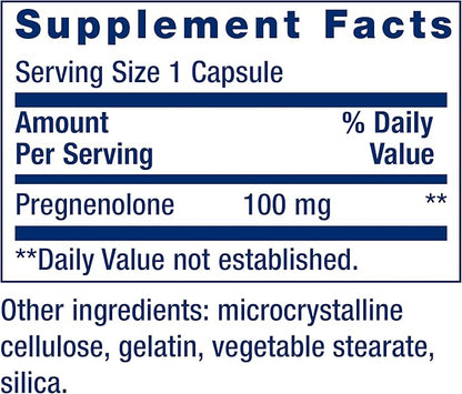 Life Extension Pregnenolone Hormone Balance 100mg, Vitamin D3 K1 K2 Iodine Immune Bone 60 Capsules Bundle
