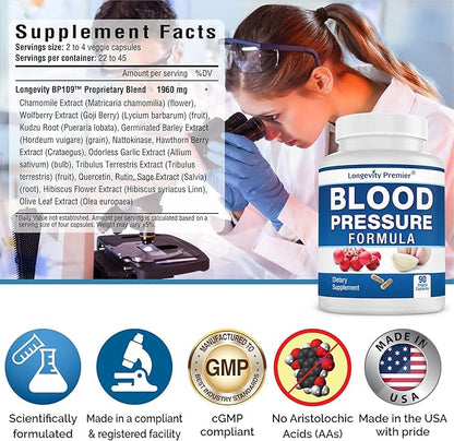 [2-Bottle Value Pack] Longevity Blood Pressure 12+ Quality