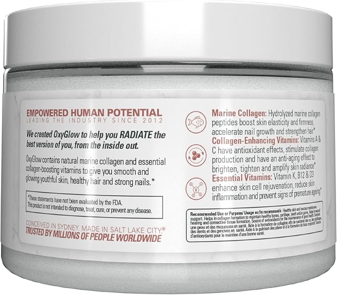 EHP Labs OxyGlow Natural Marine Collagen Powder 30 Serves