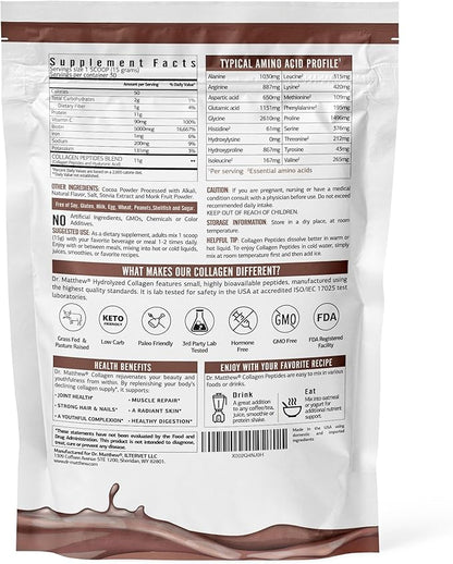 Chocolate Collagen Powder. Collagen with Hyaluronic 1 and 3.