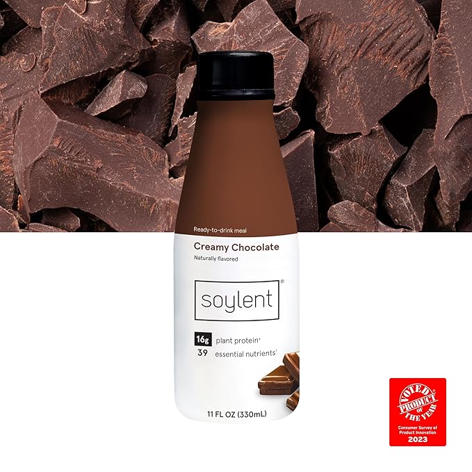 Soylent Chocolate Meal Replacement Shake, Contains 16g Complete 11oz, 24 24 Pack