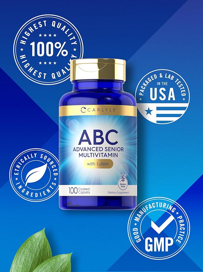 Carlyle Senior Multivitamin for Over 60 100 Caplets