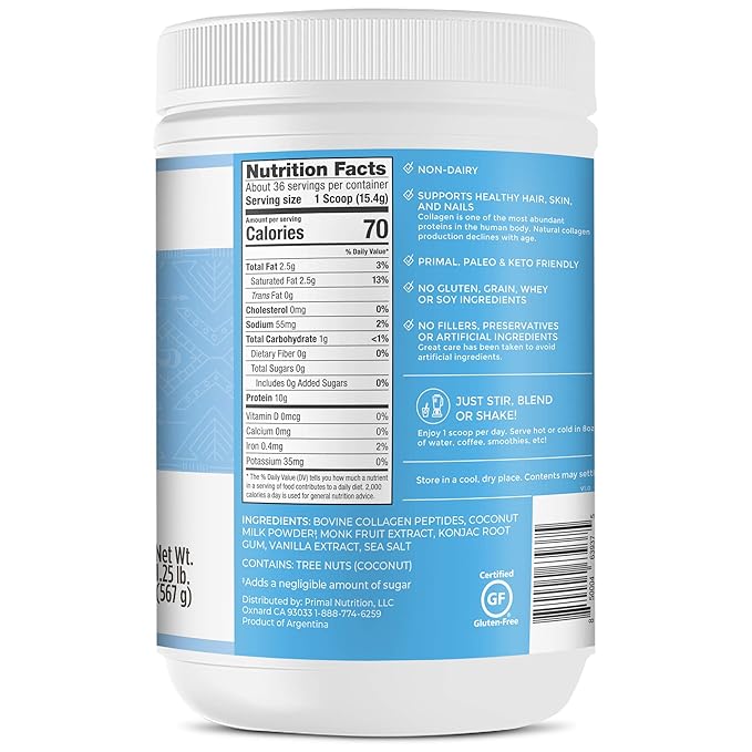 Primal Kitchen Vanilla Collagen Fuel® Drink 20 Ounces