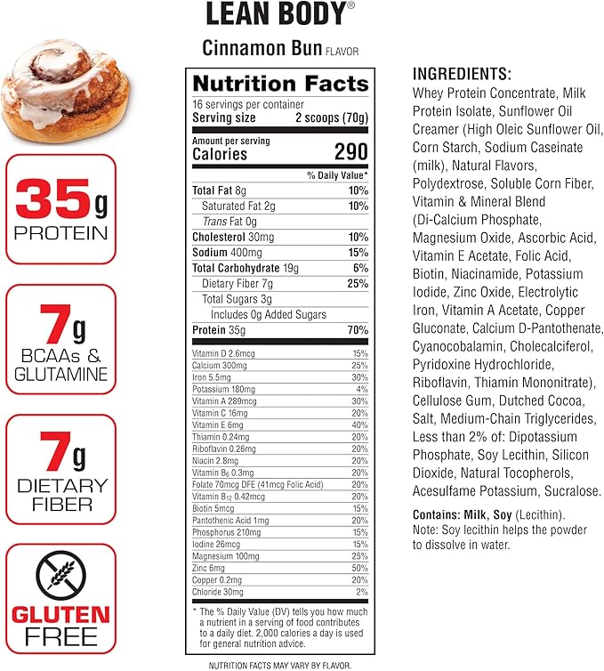 Labrada Nutrition Lean Body Hi-Protein Meal 2.47 Pound