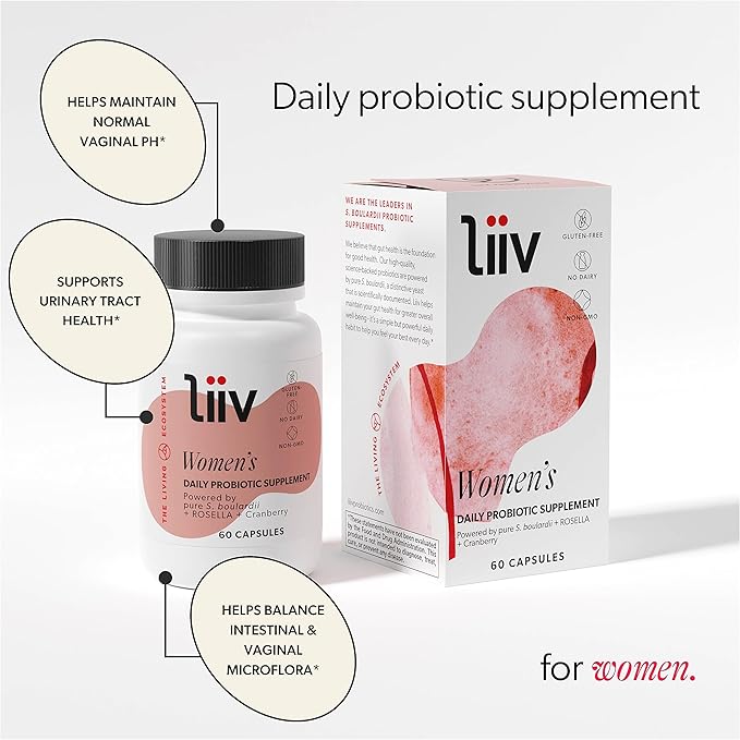 LiiV Probiotics Premium Women's Probiotic (60 3-in-1 Daily