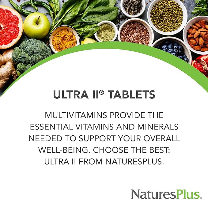 Natures Plus Ultra II Multivitamin, Sustained Release 90 Vegetarian 90 Servings