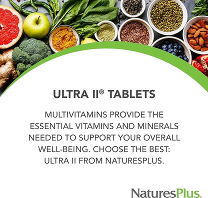 Natures Plus Ultra II Multivitamin, Sustained Release 90 Vegetarian 90 Servings